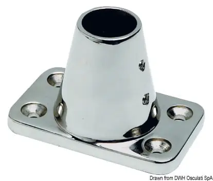 Relingshalter AISI316 25mm 7° Kostenfreie Lieferung