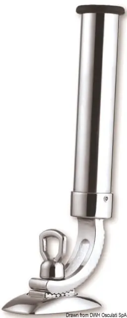 Angelrutenhalter aus verchromtem Messing 32 mm Zertifiziert