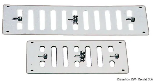 Lüftungsgitter VA-Stahl, poliert 229x76mm +Fliegen Preisknaller