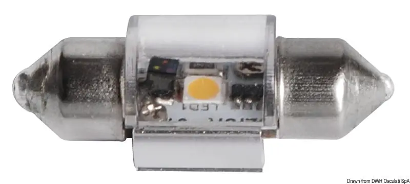 LED-Glühbirne, weiss/grün Preisknaller