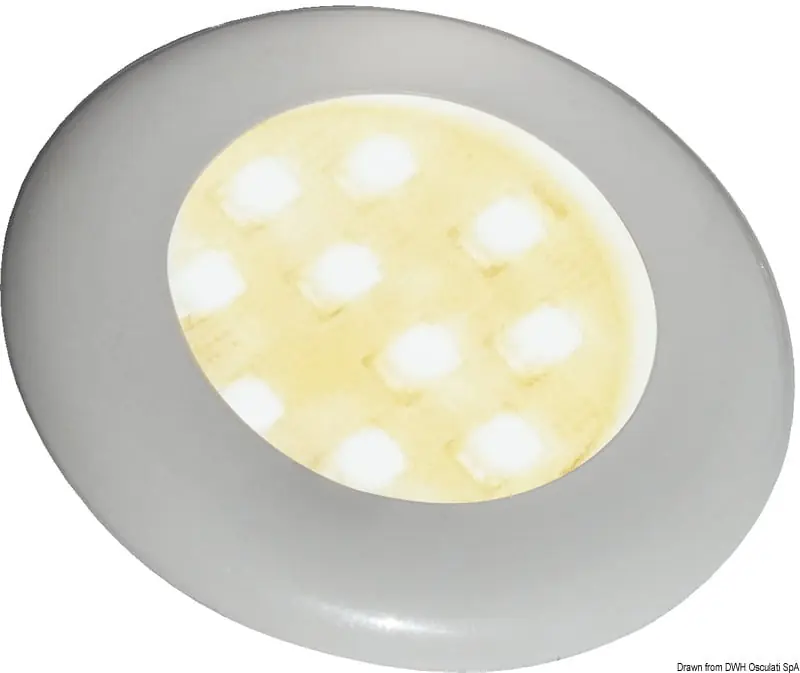 Weltweiter Versand Batsystem LED-Einbauleuchte Nova 2 verchr.Schalter