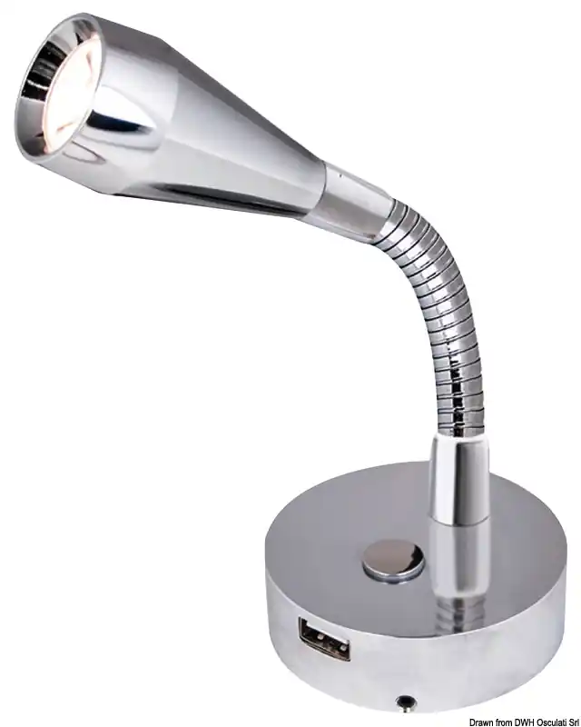 BATSYSTEM LED-Swenkstrahler Leia, poliert 12V 3W Geprüft