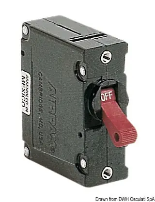 Airpax autom. Schalter,hydraul. magnet. Hebel 5A Markenprodukt