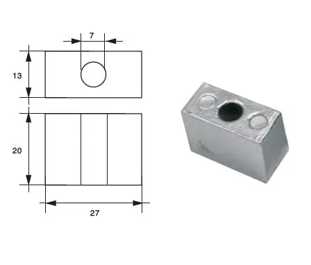 Neue Ware Anode aus Zink für Mercury Mercruiser