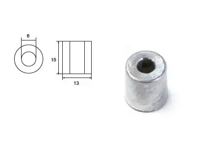 Expressversand Anode aus Zink für Yamaha Mariner 25-9 PS