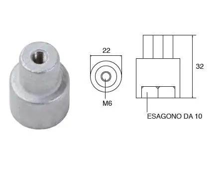 Anode aus Magnesium für Yamaha Mariner Günstig