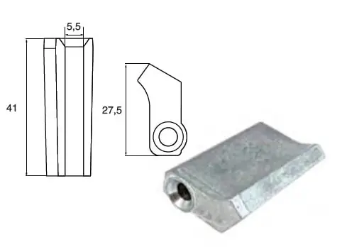 Anode aus Zink für Yamaha Mariner Kostenfreie Lieferung