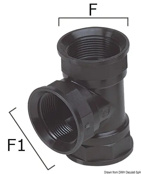Heißes Angebot T-Stück aus Thermopolimer 3/4“-3/4“