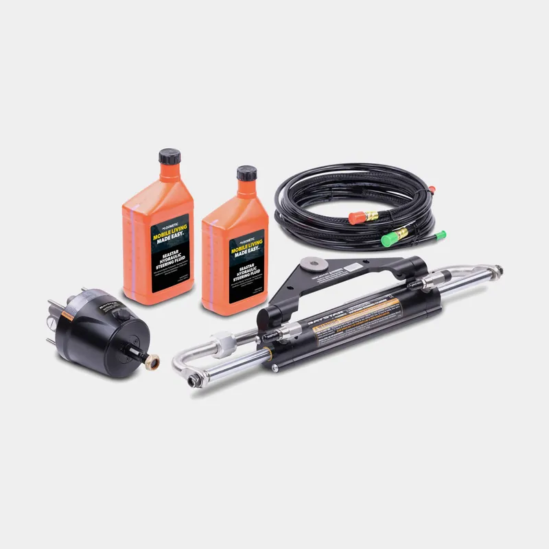 Rabatt Hydrauliksteuerungspaket BayStar, für Außenborder bis 150 Hk + Steuerradpumpe HH4314-3 + Hydraulikschlauch + Öl + Zylinder HC4648-3
