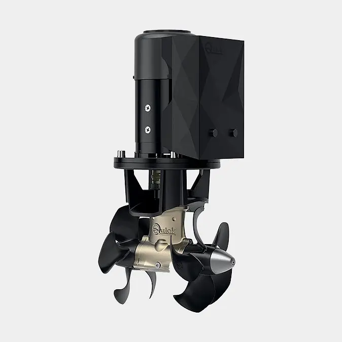 Gratis Versand Bugstrahlruder Quick BTQ 250-140, 24 V, 8 kW, 140 KgF, Tunnelmontage, 2 Propeller, geeignet für Boote zwischen 46 – 60 Fuß (14 – 18 Meter)
