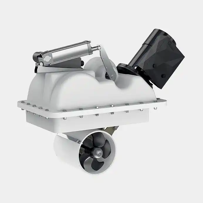 Bugstrahlruder Quick BTR 185-85, 24 V, 4.3 kW, 85 KgF, klappbare Montage, 2 Propeller, geeignet für Boote zwischen 33 – 46 Fuß (10 – 14 Meter) Mengenrabatt