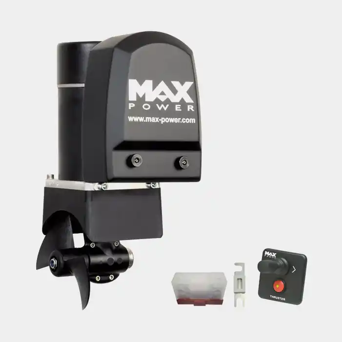 Bugstrahlruder Kit Max Power CT25, 12 V, 28 KgF, Tunnelmontage, 1 Propeller, mit Joystick + Sicherung & Sicherungshalter, passend für Boote zwischen 17 – 30 Fuß (5 – 9 Meter) Kostenloser Versand