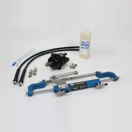 Nur Für Kurze Zeit Hydrauliksteuerungspaket Mavimare & Mancini GF90BT, für Außenborder bis 80 PS + Steuerradpumpe + Hydraulikschlauch + Öl + Zylinder