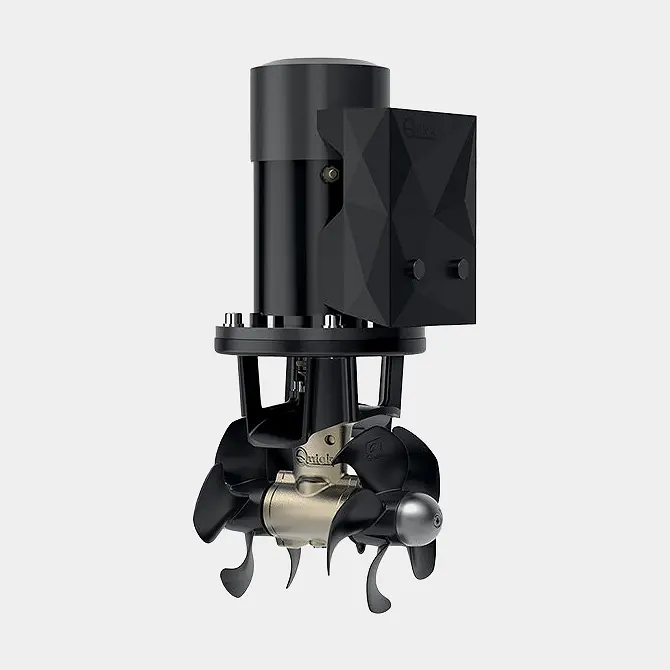 Expressversand Bugstrahlruder Quick BTQ 185-85 DP, 24 V, 4,3 kW, 85 KgF, Tunnelmontage, 2 Propeller, geeignet für Boote zwischen 33 – 49 Fuß (10 – 15 Meter)