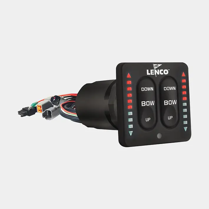 Rabatt Trimmklappen-Panel Lenco, 12 / 24 V, mit Retraktor-Funktion + Beleuchtung für Anzeige
