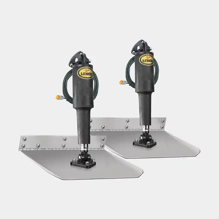 Bestpreis Elektrisches Trimmklappen-Kit für Außenborder & Innenborder Lenco, 12 x 12″ (30 x 30 cm), für Boote 18 – 32 Fuß (5.5 – 9.5 m), 12 V, Edelstahl, mit Trimmklappen + Zylindern + Montagehalterungen