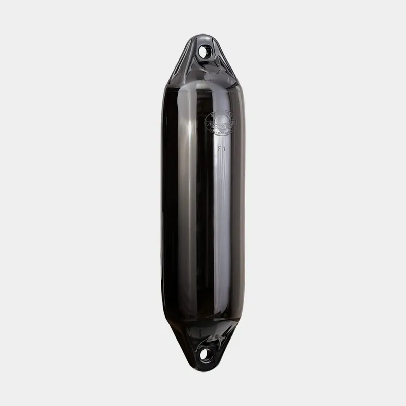 Bestpreis Lang-Fender Polyform F2, 61 cm, Ø22 cm, schwarz mit schwarzem Top