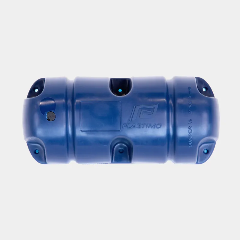 Neu Stegfender Plastimo Bumper 1/2, 18 x 40 cm, gerade, blau