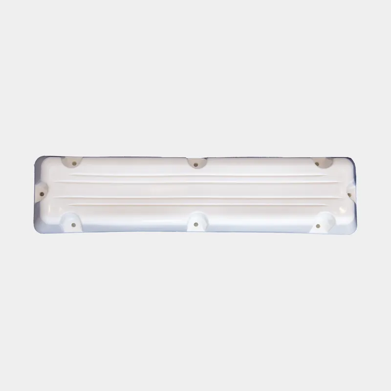 Handgefertigt Stegfender Plastimo Dock Fender, 48.5 x 12 x 7.2 cm, gerade, weiß