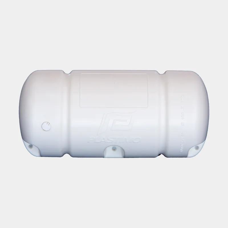 Neu Stegfender Plastimo Bumper 3/4, 18 x 40 cm, gerade, weiß