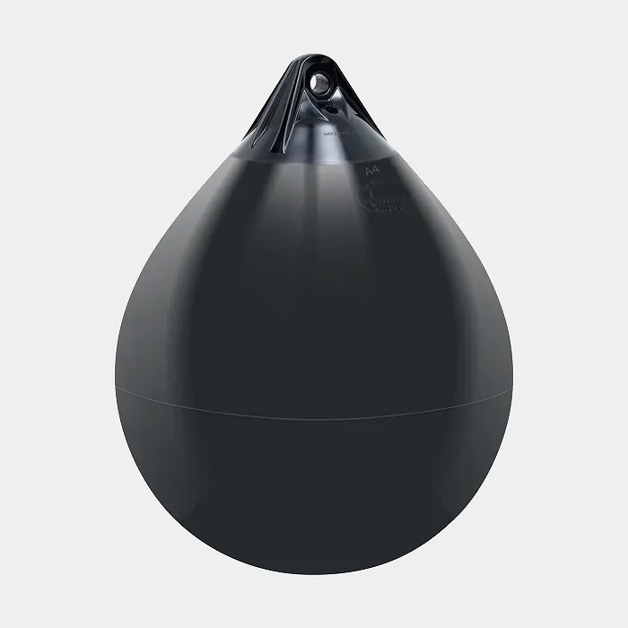 Kugel-Fender Polyform A1, Ø29.5 cm, schwarz mit schwarzem Kopf Ausverkauf
