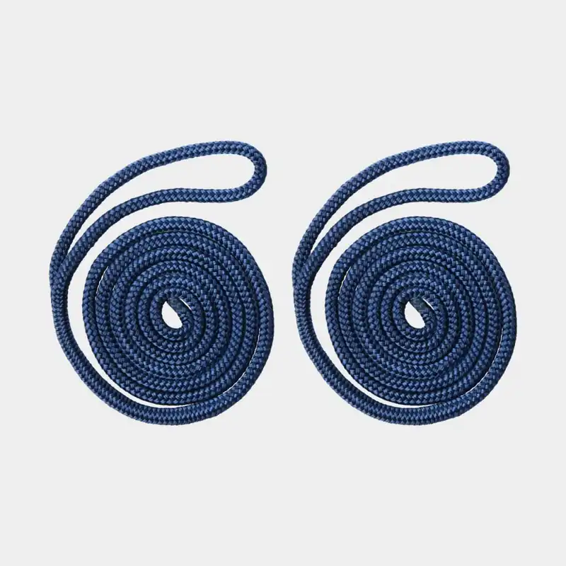 Fenderleine mit gespleißter Schlaufe NOCK Mollösund, 16-fach geflochtenes Polyester, 1.5 Meter x, Ø6 mm, rund, blau, 2er-Pack Kracherpreis