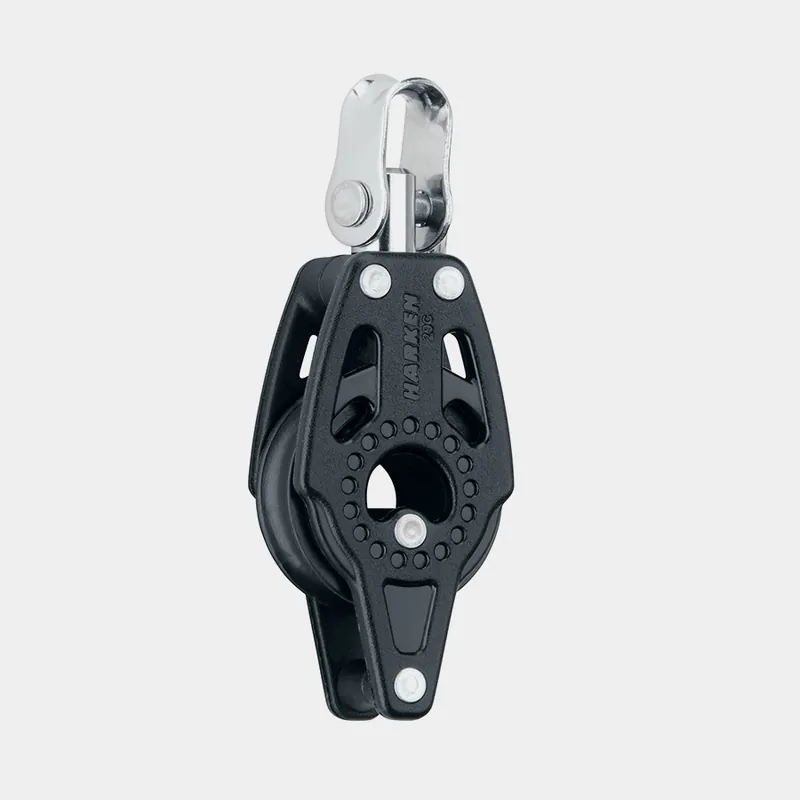 Einfachblock mit Schackel Harken Carbo Air 29 mm, drehbar, gleitgelagert, mit Hundsvott, geeignet für Leinen Ø4 – 8 mm Großhandel