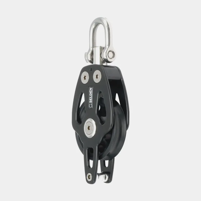 Top-Preis Einfachblock mit Schackel Seldén PBB 100, drehbar, gleitgelagert, mit Hundsvott, geeignet für Leinen Ø16 – 20 mm