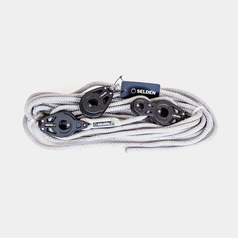 Kicktalje ohne Schothaken Seldén Tackle 4:1 BBB 60, Ø10 mm x 12 Meter, 3 Block Neu