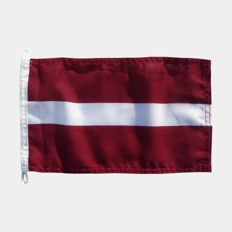 Aktuell Gastflagge 1852-Marine, Lettland, 45 x 30 cm