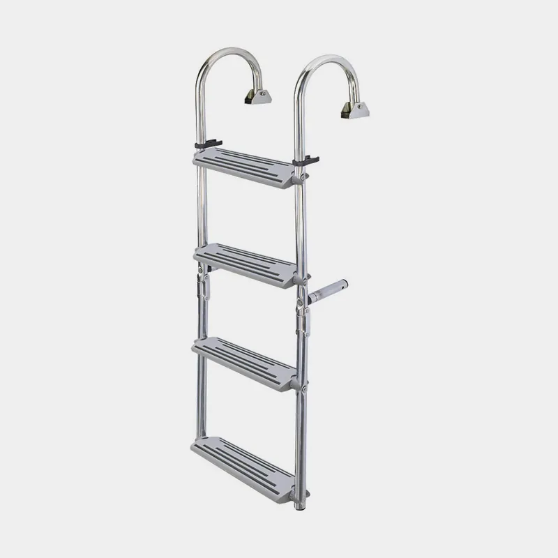 Preisreduziert Klappbare Badeleiter Nuova Rade, polierter Edelstahl, 5 Stufen (3+2), 130 cm, 32.5 cm