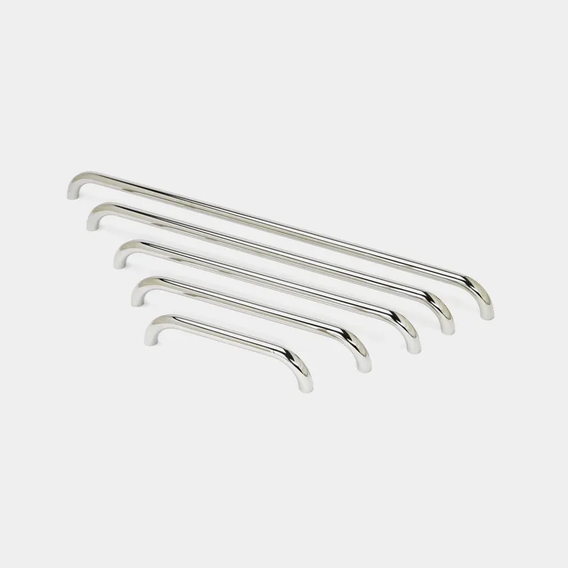Bestseller Handlauf Boot / Handgriff Roca, rundes Profil mit rechtwinkligem Ende, für Schrauben, säurebeständiger Edelstahl, 600 x Ø25 mm