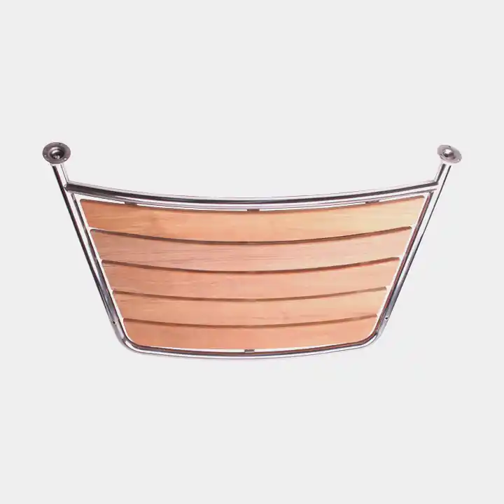 Bestseller Badebrücke / Badeplattform Boot 1852-Marine, Teak & säurebeständiger Edelstahl, 131 x 60 cm