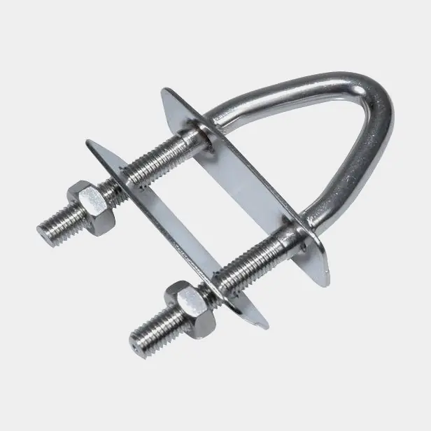 Gewinkelte Bügelschraube mit Abdeckplatte Blue Wave, Edelstahl, v-förmig, M10 x 55 mm, 120 mm, 8° Top-Angebot