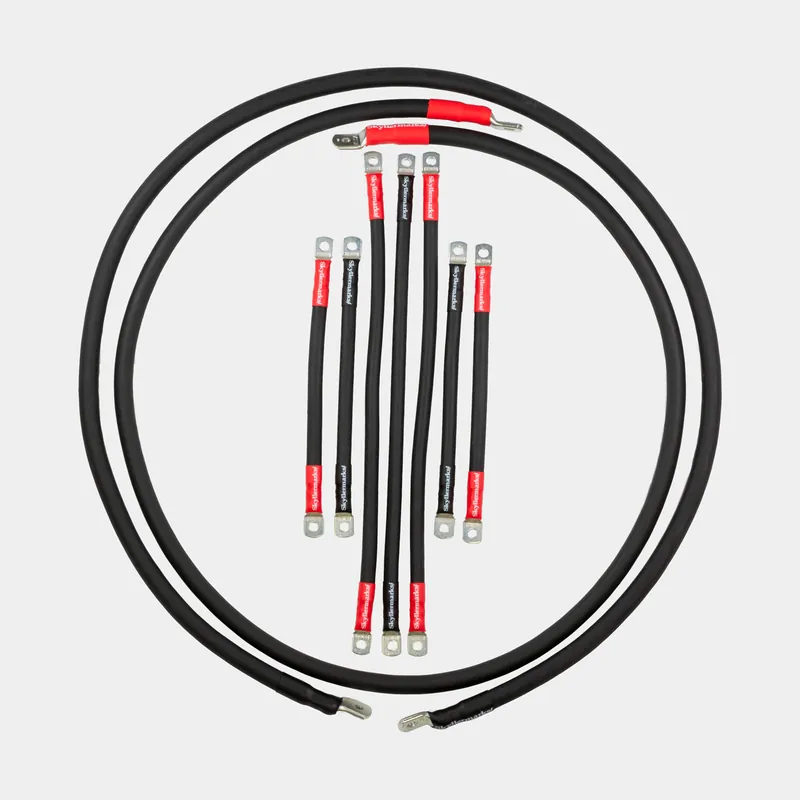 Fertiggepresstes verzinntes Kupferkabel Skyllermarks, rund, 25 mm², 0.35 Meter, M6 + M6, rot (plus) Preisreduziert