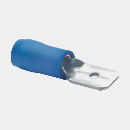 Isolierte Flachstecker Skyllermarks, 6.3 x 0.8 mm, passend für Kabel 1.5 – 2.5 mm², 25er-Pack, blau Bestpreis