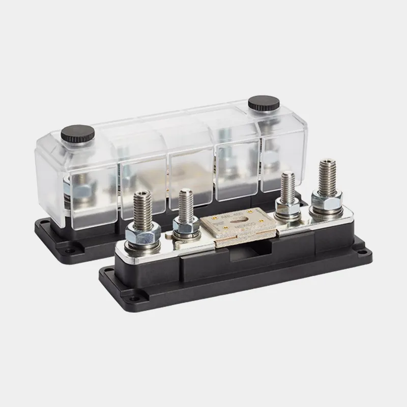 Sicherungshalter TBS Electronics DCM ANL Fuseholder, für 1 Flachsicherung, mit zusätzlichen Anschlussstellen für Kabel, M8 + M10, 50 V, 600 A Mega-Angebot