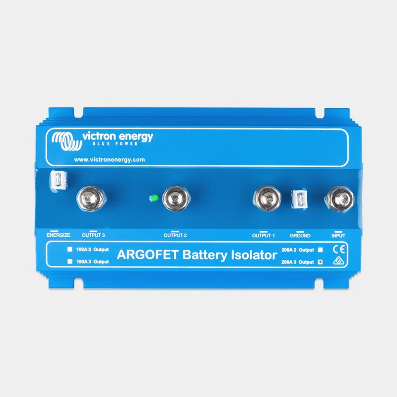 Trennrelais Victron Victron Argofet, 12 – 24 V, 200 A, mit Anschluss für 3 Batterien Top-Preis