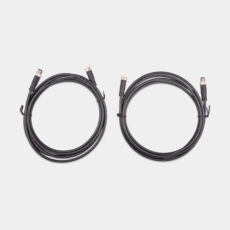 Einzelkabel für BMS Victron M8 Rundstecker Male/Female 3-poliges Kabel, 3-polige Buchse zu 3-poligem Stecker, passend für Victron Lithium Battery Smart, 1 Meter, 2 Stk. Geld-Zurück-Garantie