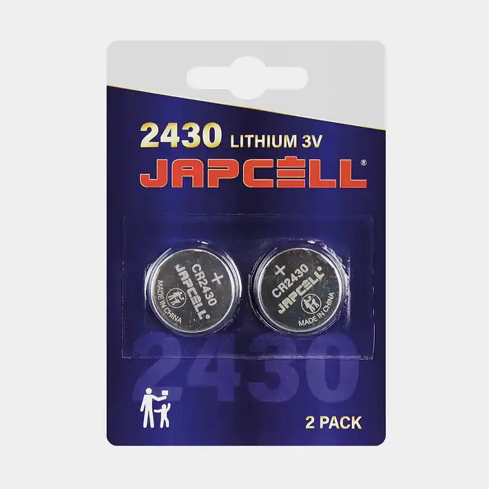 CR2430-Batterien / Knopfzellenbatterien Japcell, 3 V, Lithium (CR), 2er-Pack Saisonangebot