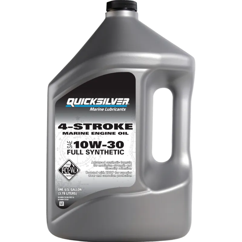 Top-Seller QUICKSILVER 10W30 (4L) Vollsynthetisches Öl für Außenbordmotoren mit 4-Takt-Motor