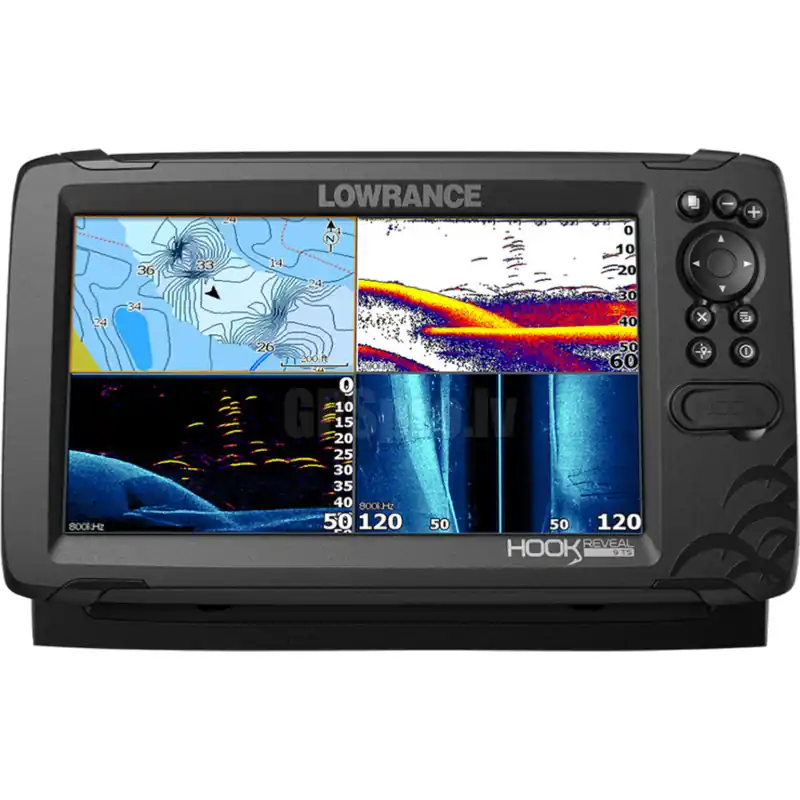 Kombigerät Echolot LOWRANCE Hook Reveal 9 mit Triple Shot-Sonde Top-Seller