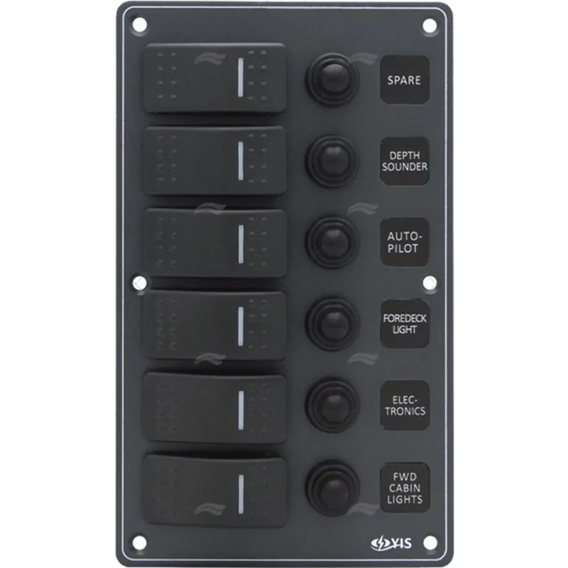Meistverkauft Schalttafel 6 Leistungsschalter Anthrazit