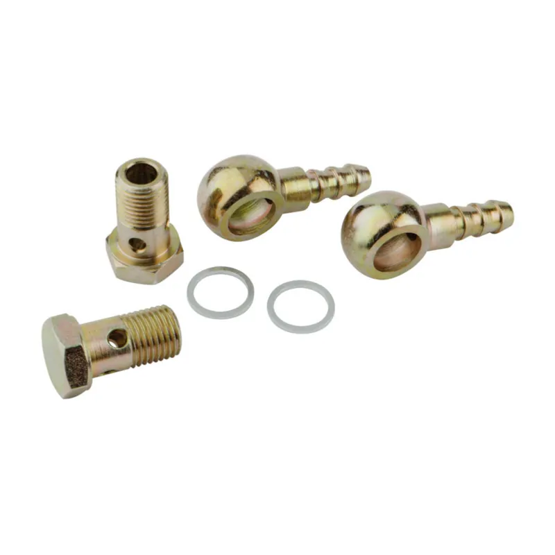 Set Hohlschrauben und Hohlschrauben-Anschlüsse für 8-mm-Benzin-Schläuche Ausverkauf