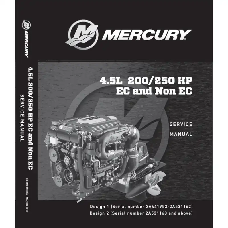 Billig Service Manual MERCRUISER 4.5 MPI 200-250