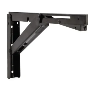 Exklusiv Klappbeschlag / bis 200 kg / Edelstahl / schwarz