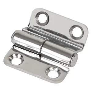 Edelstahl-Scharnier, gekröpft / 18 x 18 x 37 mm Neu