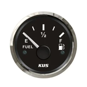 Exklusiv Treibstoff-Tankanzeige / 0-190 Ohm / 52 mm / Edelstahl