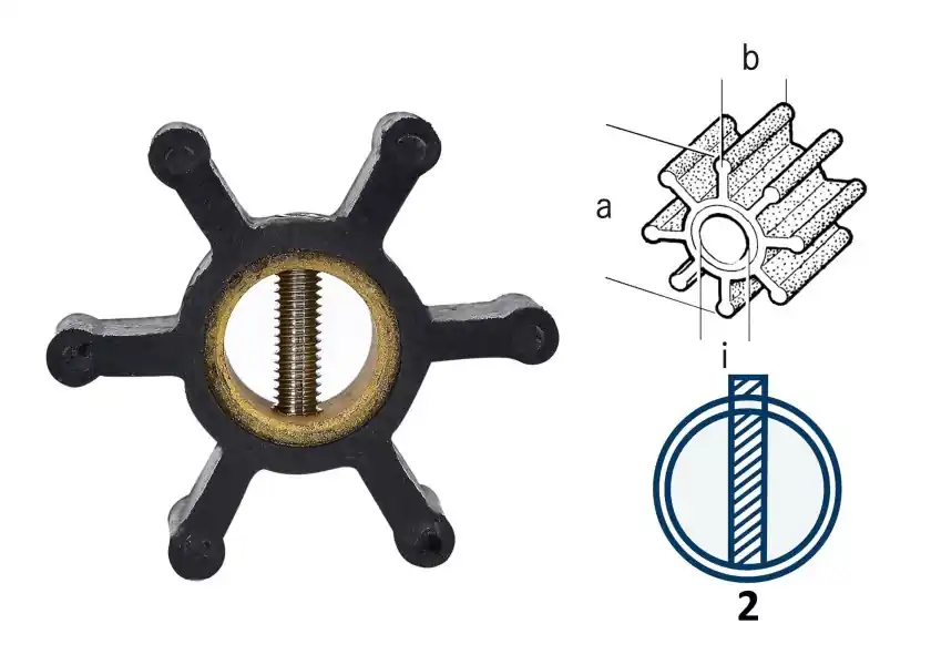 Mega-Angebot Impeller für Volvo Penta 2001/2/3-Serie & MD1/2/3/5/6/7/11/17 & Bukh