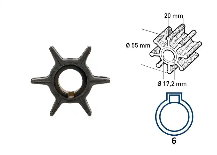 Heißes Angebot Impeller für Honda Außenborder 35 / 40 / 45 / 50 PS